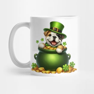 St Patricks Day Bulldog Mug